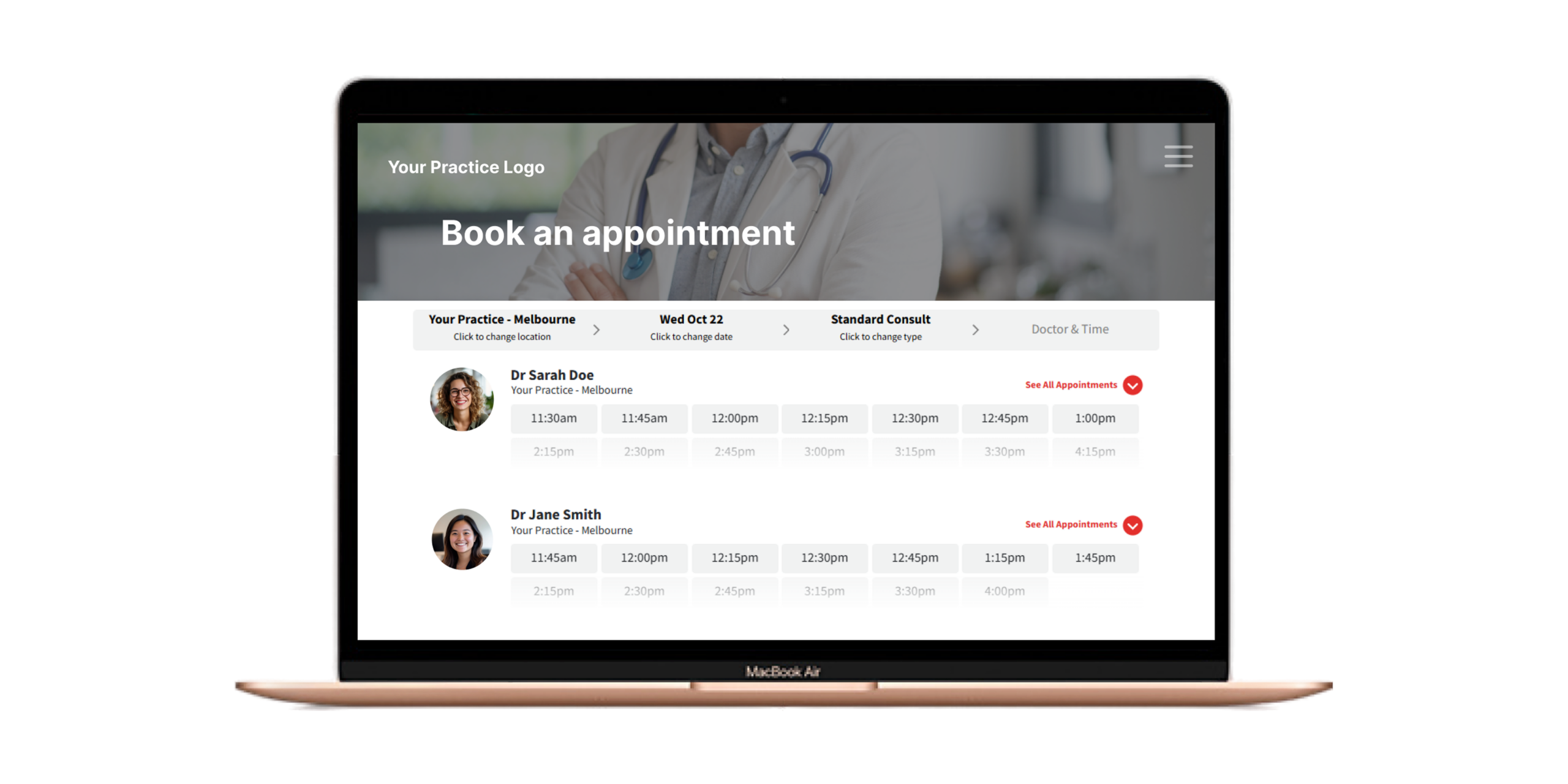 Zedmed Medical Bookings hero Image